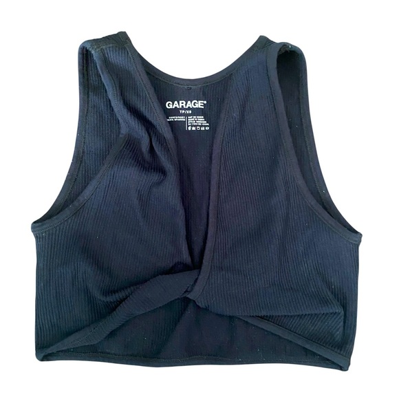 Garage Tops - 2/$15 Garage Black Sleeveless Crop Tank Top XS
